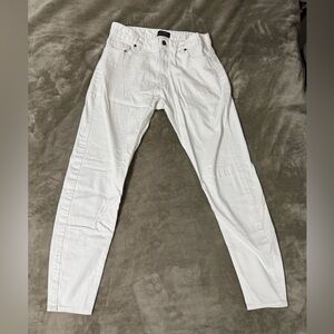 Terranova White Slim Fit Tapered Pants